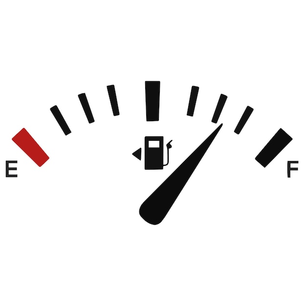Iconos vectoriales de sensor de gas con tanque lleno ideas de diseño de banner