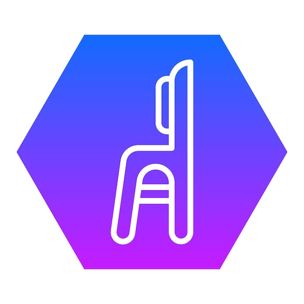 Iconos vectoriales de la silla