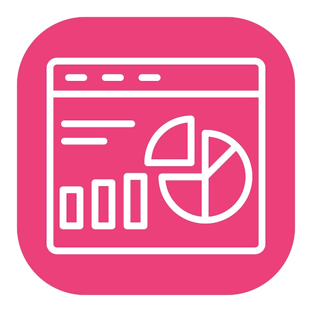 Iconos vectoriales del tablero de control del sitio web