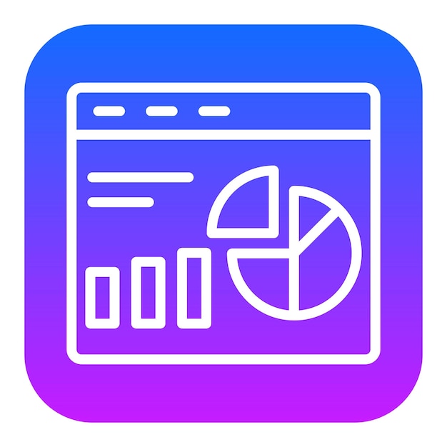 Iconos vectoriales del tablero de control del sitio web