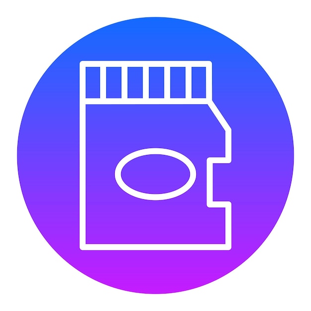 Iconos vectoriales de la tarjeta SD