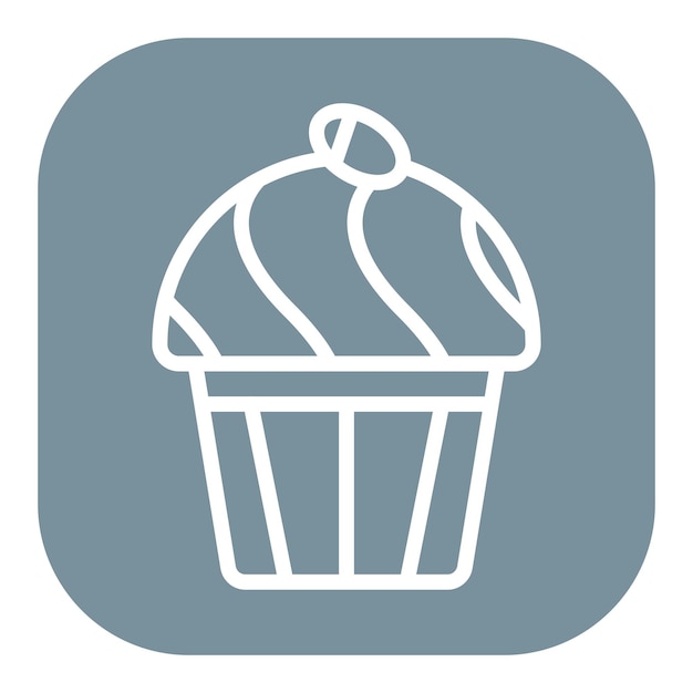 Iconos vectoriales de la tarta de Pascua