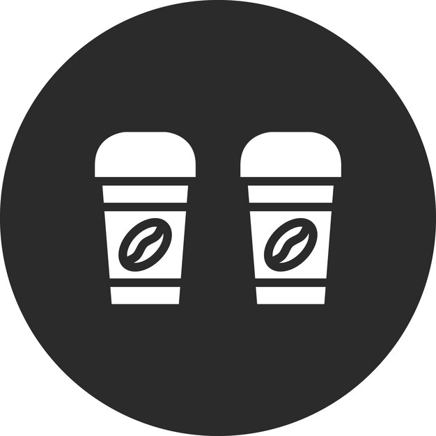 Iconos vectoriales de tazas de café Ilustración del conjunto de iconos de Coffee Shop