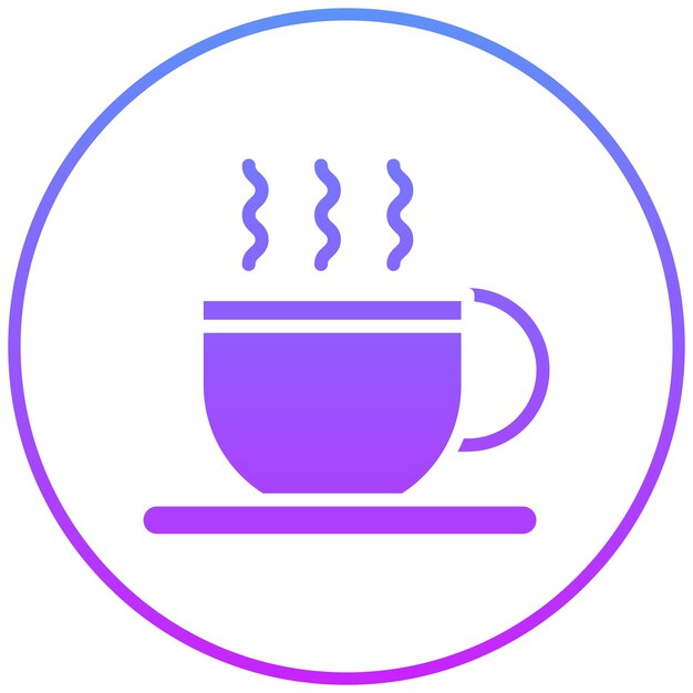 Iconos vectoriales de tazas de café Ilustración del conjunto de iconos de entrega de alimentos