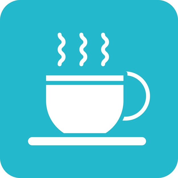 Iconos vectoriales de tazas de café Ilustración del conjunto de iconos de entrega de alimentos