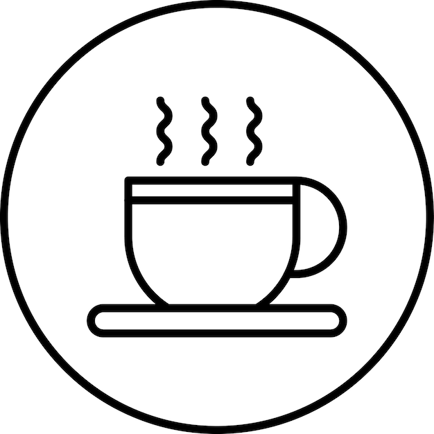 Iconos vectoriales de tazas de café Ilustración del conjunto de iconos de entrega de alimentos