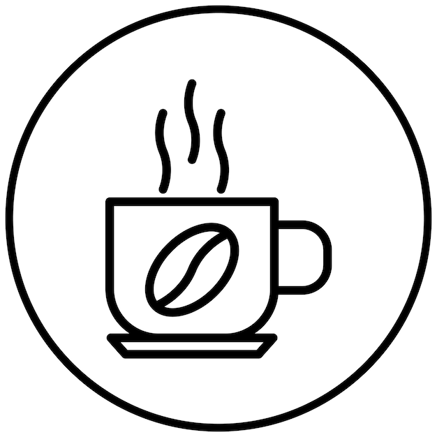 Iconos vectoriales de tazas de café Ilustración del conjunto de iconos de fiestas y celebraciones