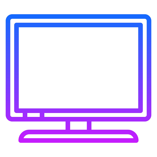 Iconos vectoriales de las televisiones inteligentes