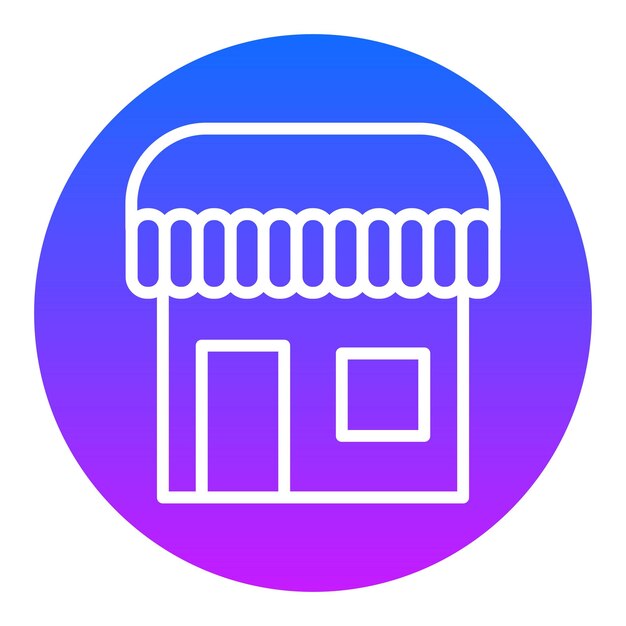 Iconos vectoriales de las tiendas