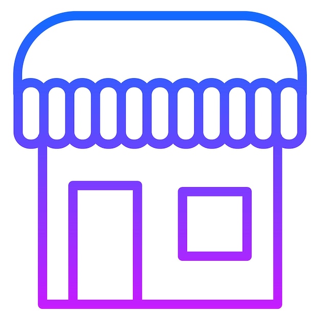 Iconos vectoriales de las tiendas