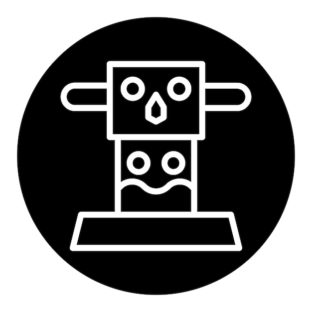 Iconos vectoriales de tótem