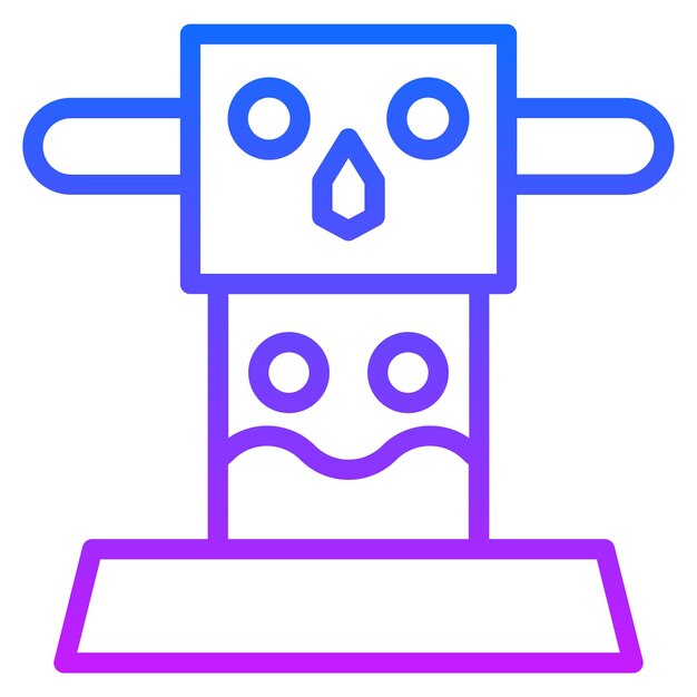 Iconos vectoriales de tótem