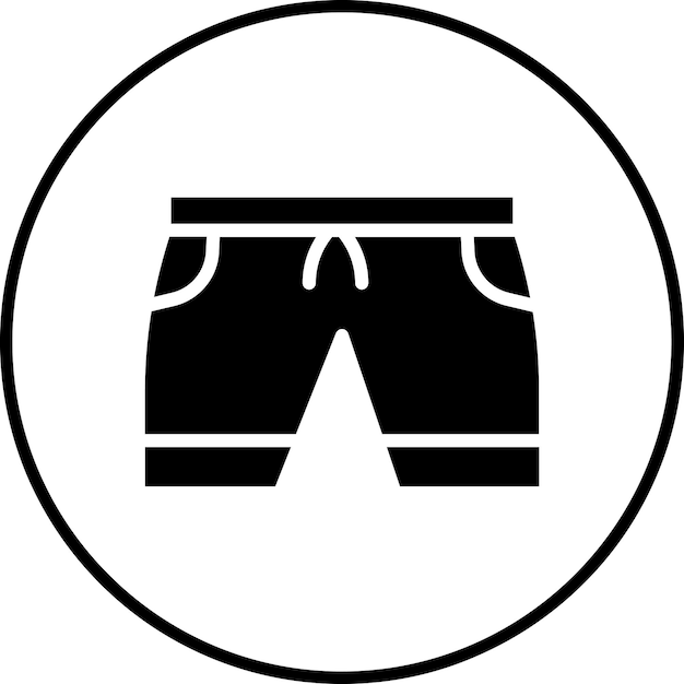 Iconos vectoriales de trajes de baño para hombres Ilustración del conjunto de iconos de verano