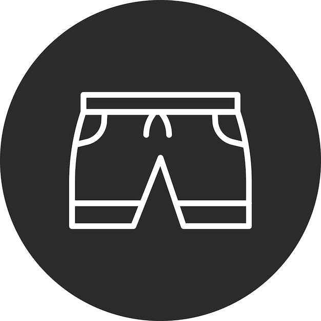 Iconos vectoriales de trajes de baño para hombres Ilustración del conjunto de iconos de verano