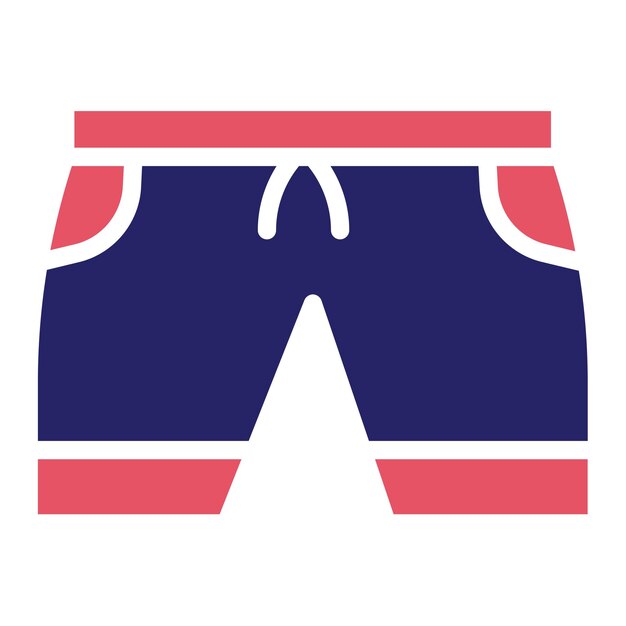 Iconos vectoriales de trajes de baño para hombres Ilustración del conjunto de iconos de verano