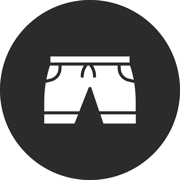 Iconos vectoriales de trajes de baño para hombres Ilustración del conjunto de iconos de verano
