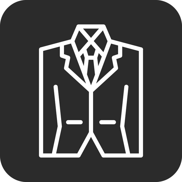 Iconos vectoriales de trajes para hombres de bodas Ilustración del conjunto de iconos de bodas