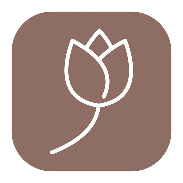 Iconos vectoriales de tulipanes