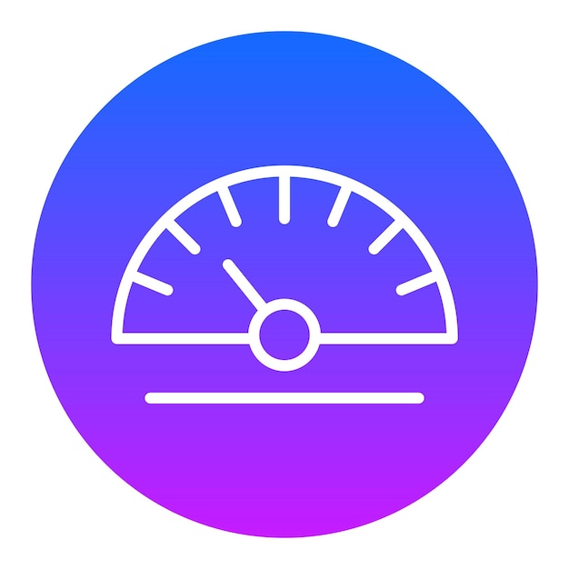 Iconos vectoriales del velocímetro