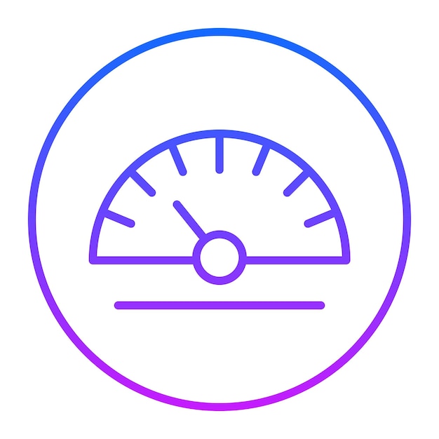 Iconos vectoriales del velocímetro