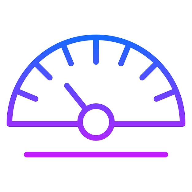 Iconos vectoriales del velocímetro