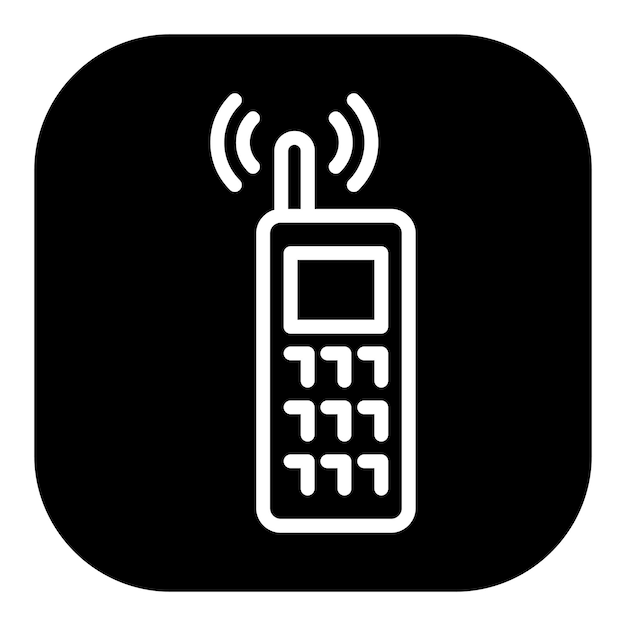 Iconos vectoriales de las walkie-talkie