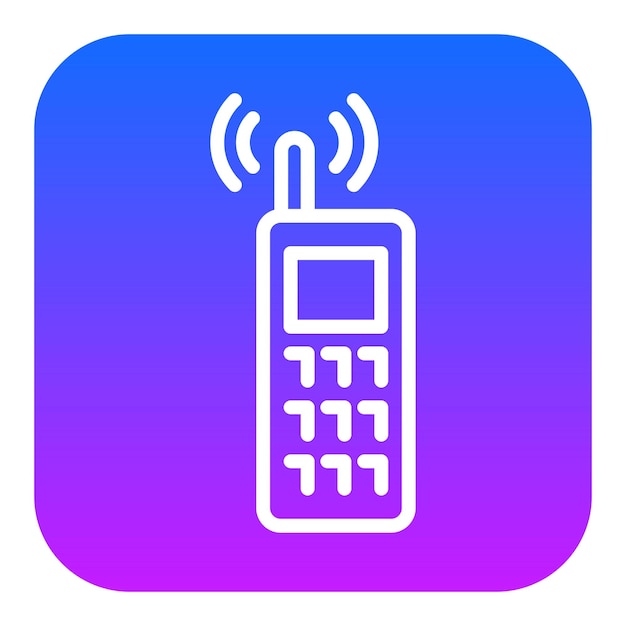 Iconos vectoriales de las walkie-talkie
