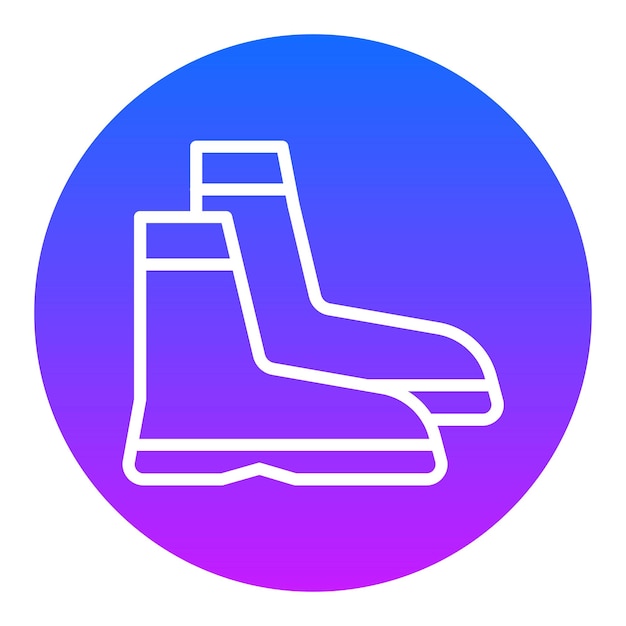 Iconos vectoriales de zapatos de construcción