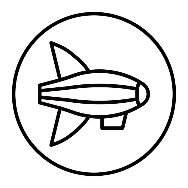 Iconos vectoriales de Zeppelin