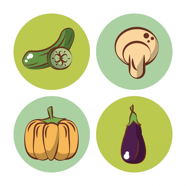 Iconos de verduras