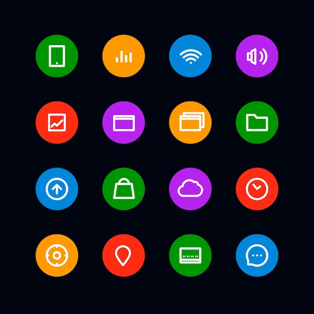 Iconos de viaje blancos clipart Elementos de diseño
