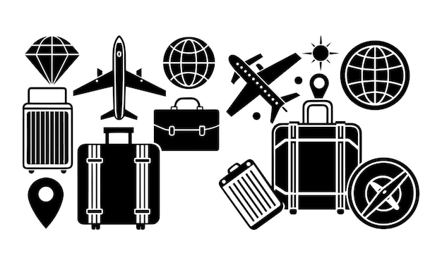 Iconos de viajes y turismo