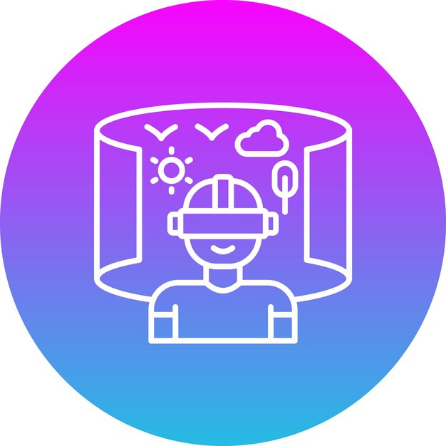 Iconos de viajes virtuales