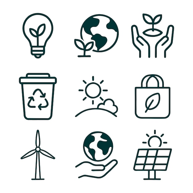 Iconos de vida sostenible