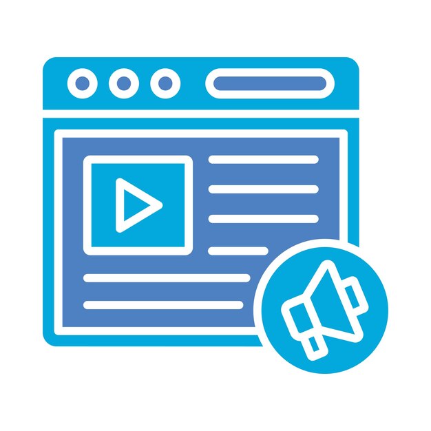 Iconos de video mercadotecnia