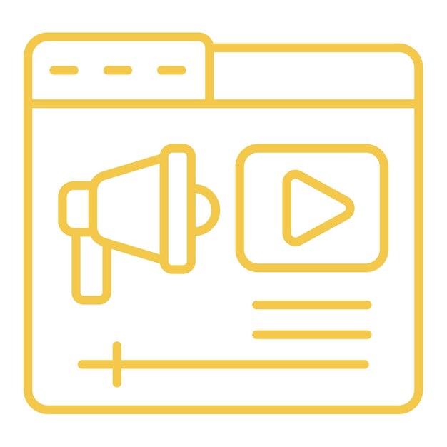 Iconos de video mercadotecnia