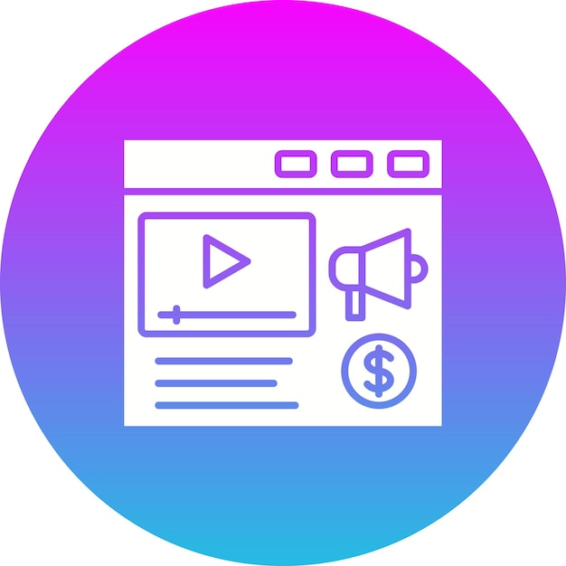 Iconos de video mercadotecnia