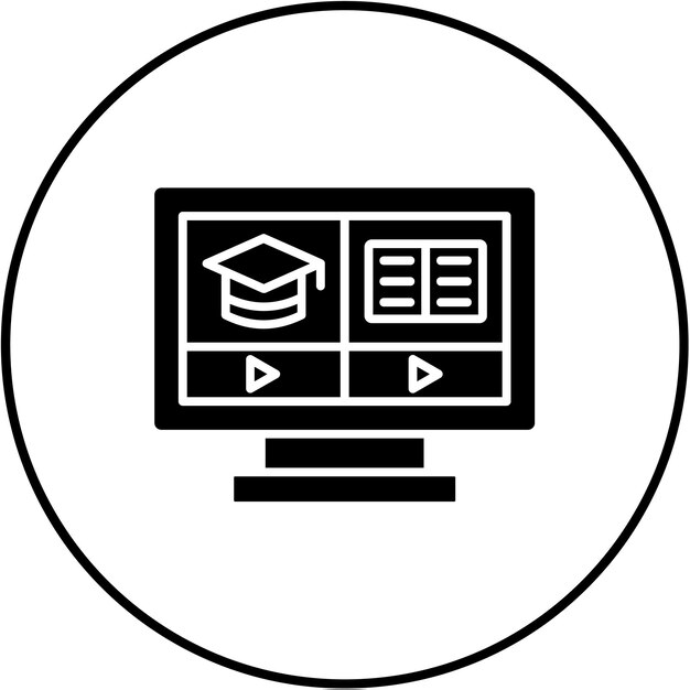 Iconos de video tutoriales