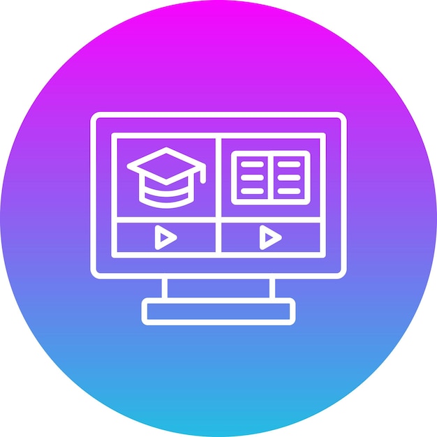 Iconos de video tutoriales