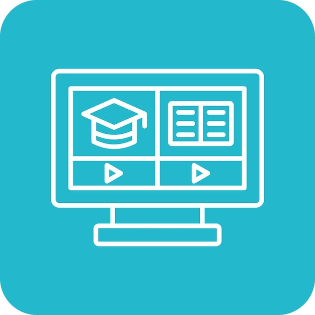 Iconos de video tutoriales