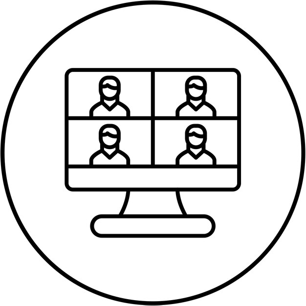 Iconos de las videoconferencias