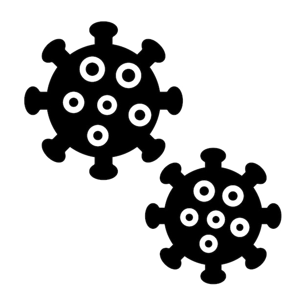 Vector iconos de los virus