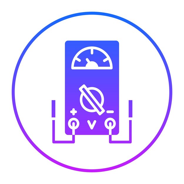 Iconos de el voltímetro