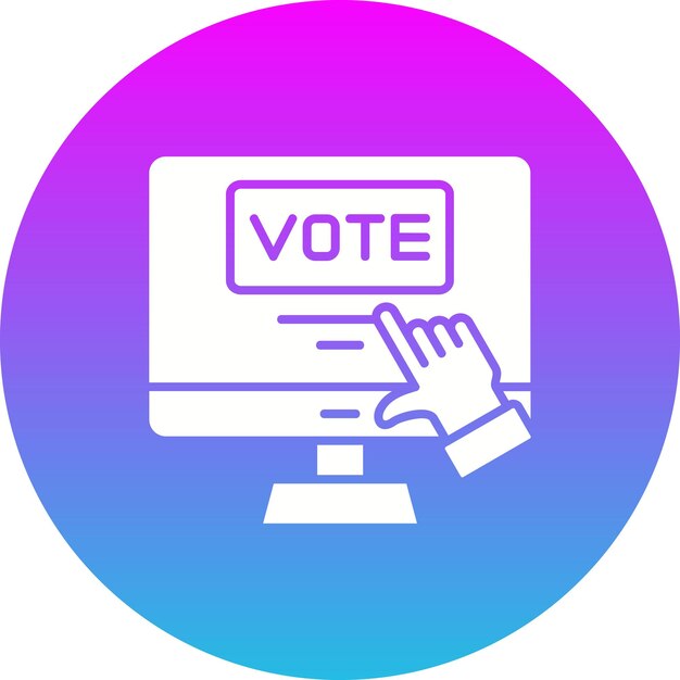 Iconos de votación electrónica