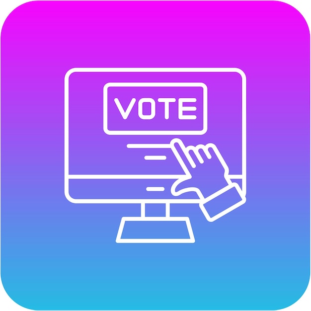 Iconos de votación electrónica