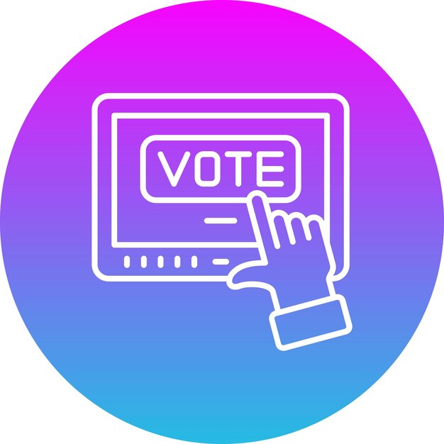 Iconos de votación en línea