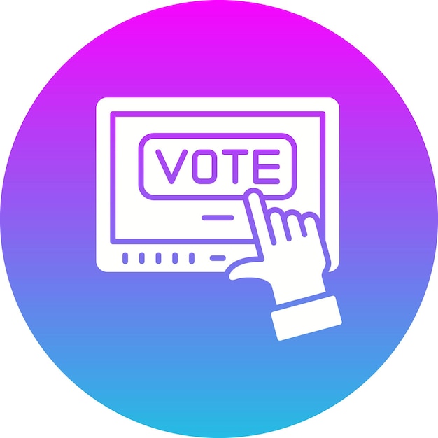 Iconos de votación en línea