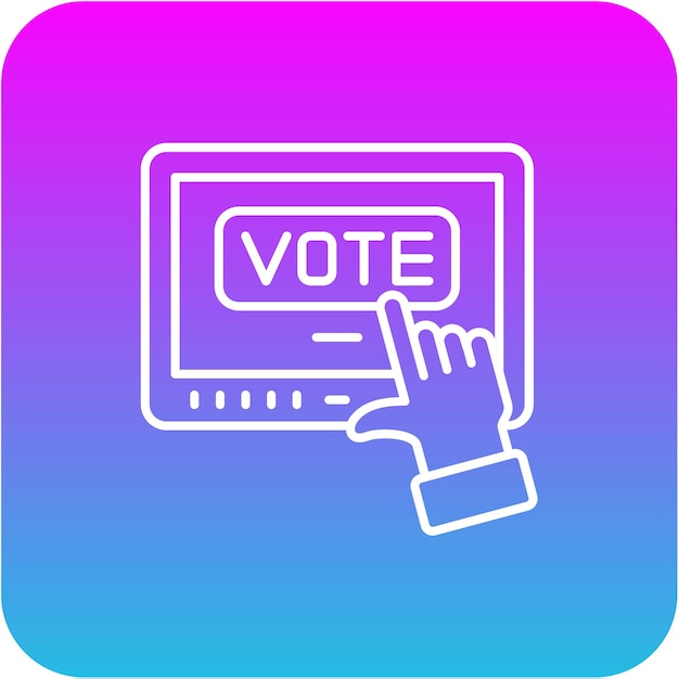 Iconos de votación en línea