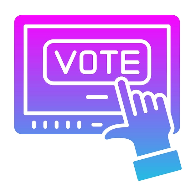 Iconos de votación en línea