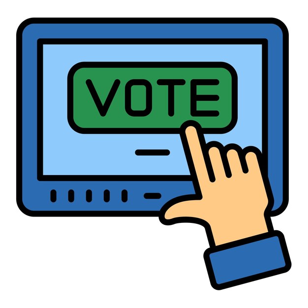 Iconos de votación en línea